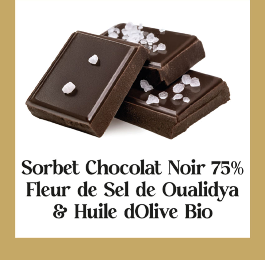 Glaces et sorbets signature Chocolat Marrakech Oriental Legend