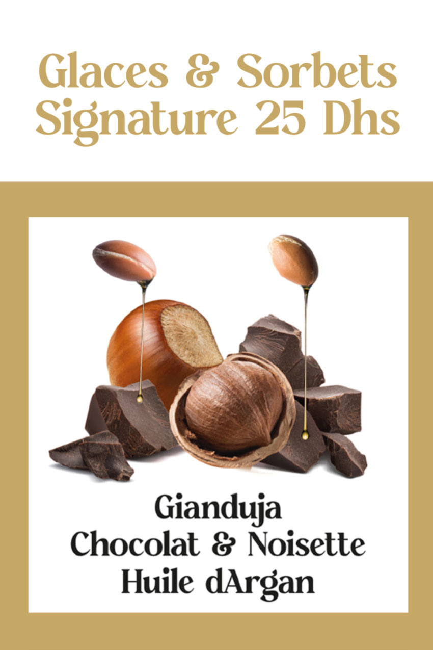 Glaces et sorbets signature Marrakech Oriental Legend